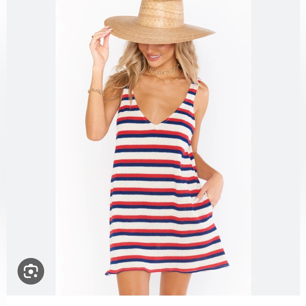 Show Me Your MuMu Teeny Dress - Patriotic Stripe Knit